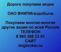 Покупаем акции ОАО ВНИПИгаздобыча