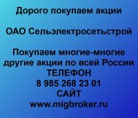 Покупаем акции ОАО Сельэлектросетьстрой