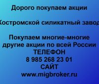 Покупка акций «Костромской силикатный завод»