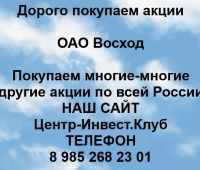 Покупаем акции ОАО Восход