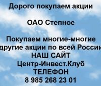 Покупаем акции ОАО Степное