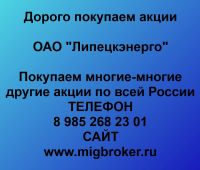 Покупка акций «Липецкэнерго»