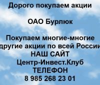 Покупаем акции ОАО Бурлюк